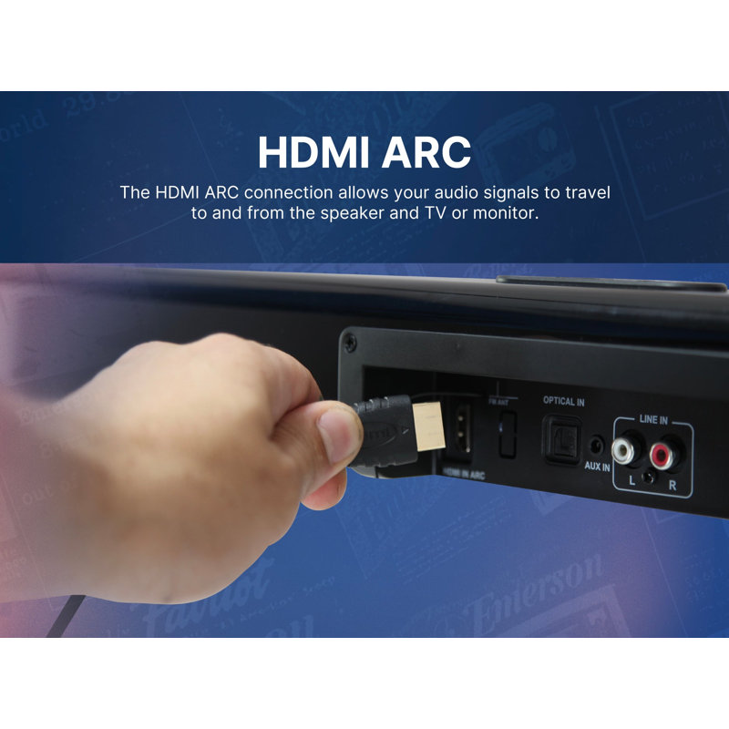37" Bluetooth Soundbar with Remote Control