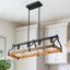 Luminaire linéaire pour îlot de cuisine 4 lumières Farmhouse