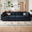 Grand canapé-lit modulaire réversible en velours de 116,6 po Wylodene-86830938