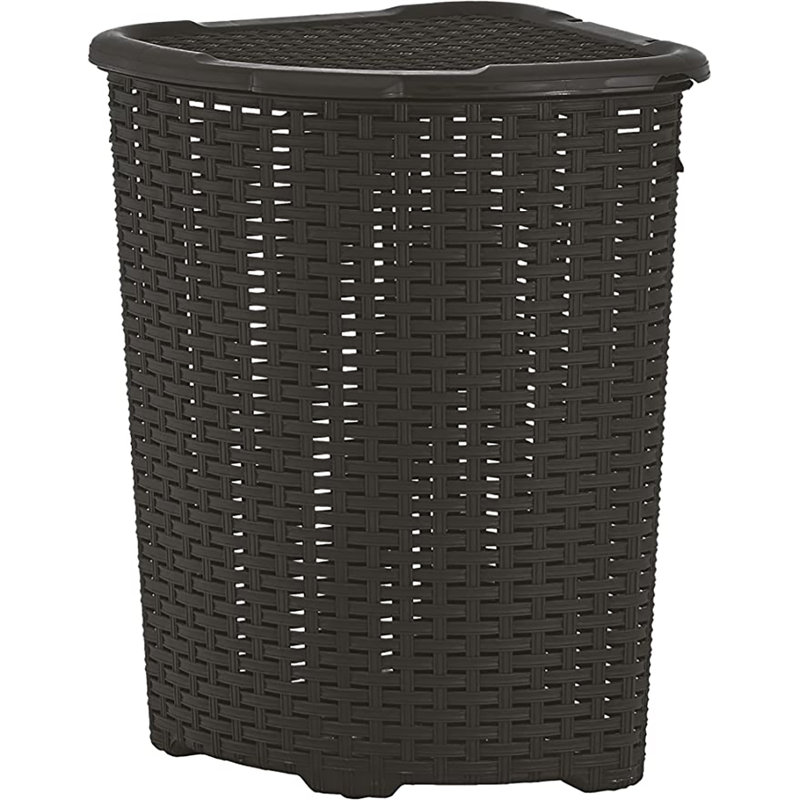 Panier à linge en osier, Brun