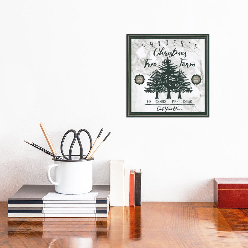 Taupe Christmas Sign I by Elizabeth Medley - Wrapped Canvas Print, 30.48cm H x 30.48cm W x 1.905cm D