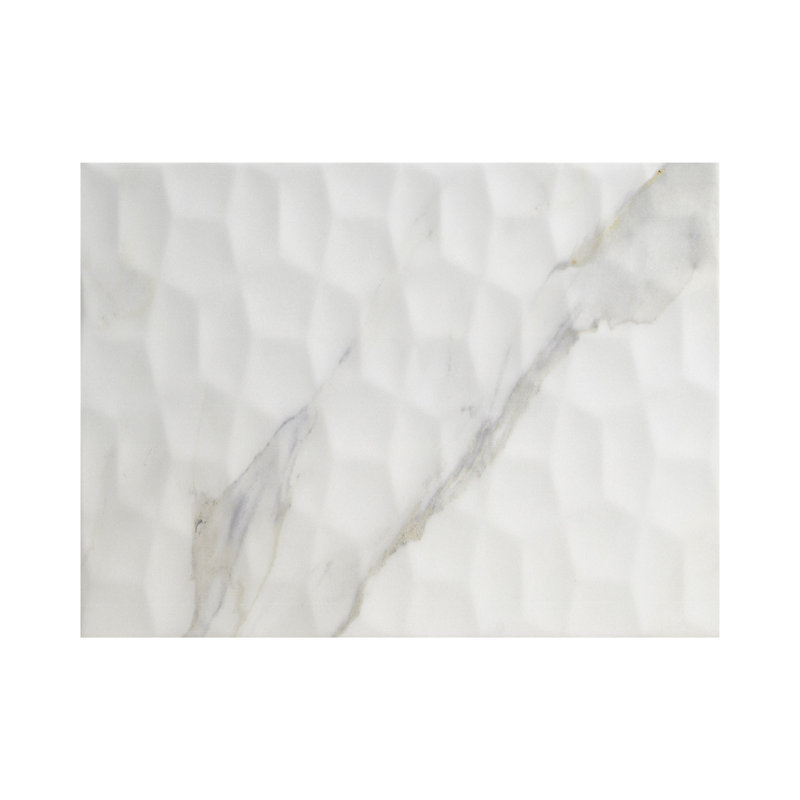 Ahri 12 in. x 24 in. Matte Ceramic Marble Look Wall Tile, Cavo Pierre