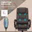 Fauteuil de bureau à massage à haut dossier et vibration à 6 points-1645645643