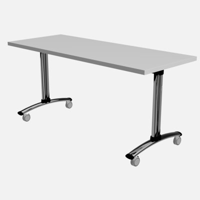 Bercut Rectangle Training Table with Casters