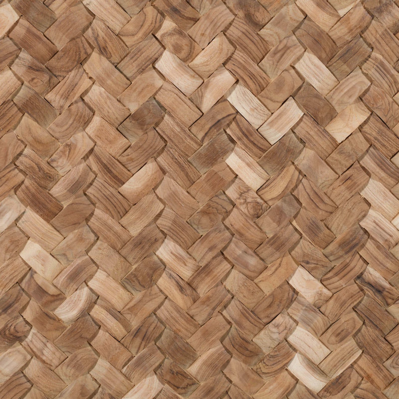 Natural Weave Square Side Table