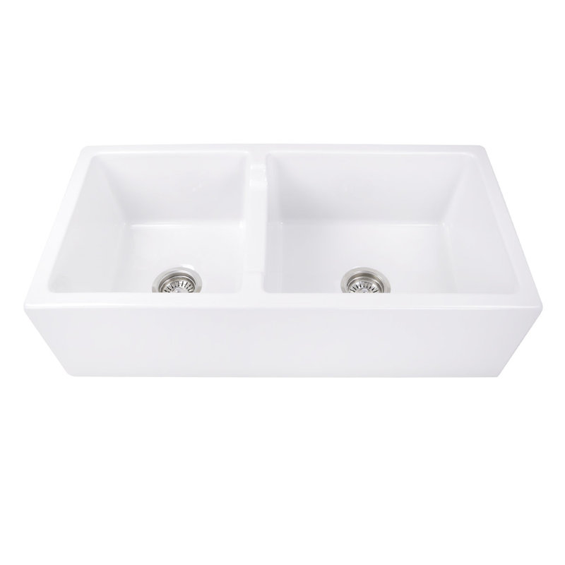 Hyannis 35.5'' L Double Basin Kitchen Sink