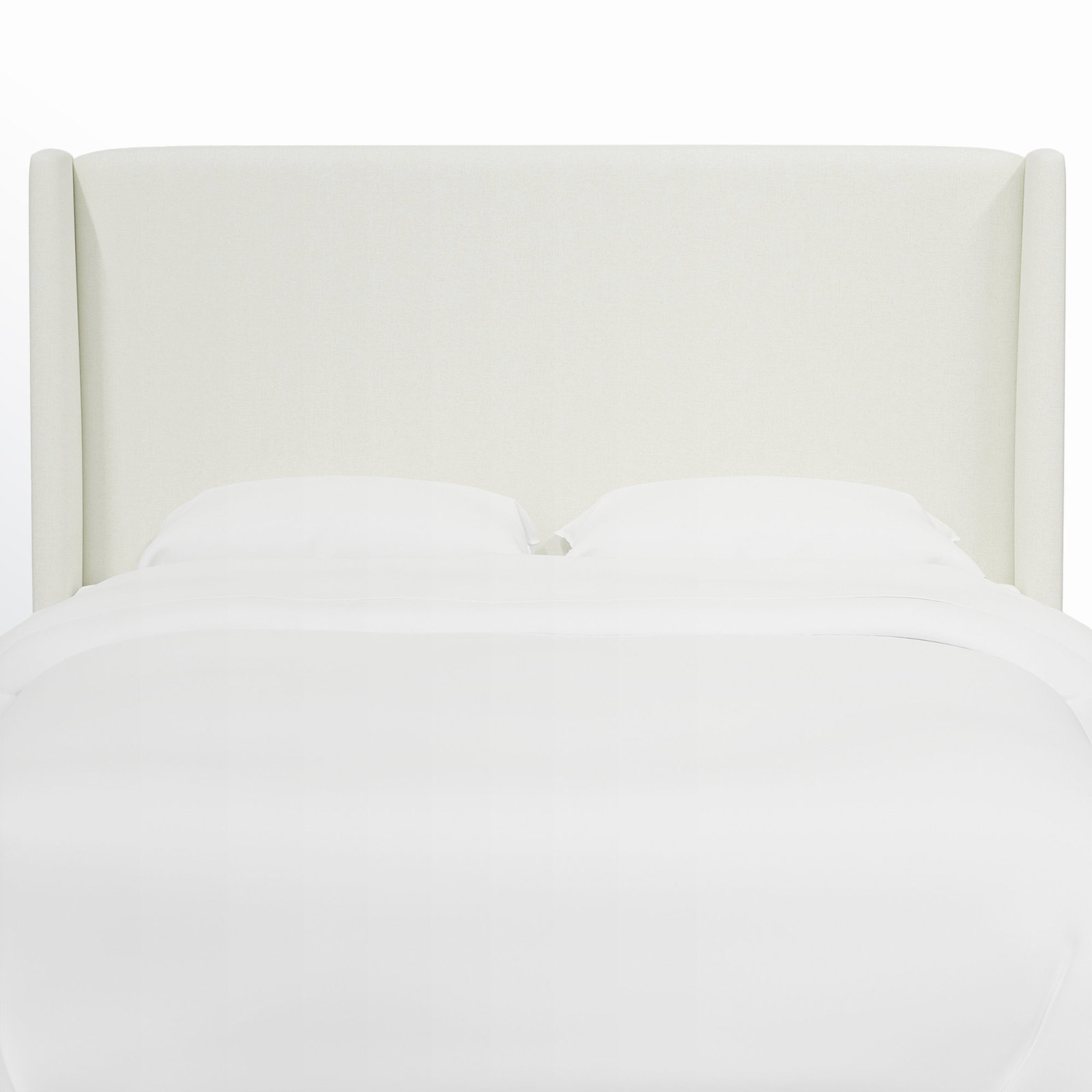Bellfield Upholstered Headboard, California King, Zuma White Textured Linen