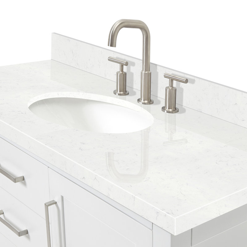 Bayhill Single Vanity, White, 54"