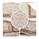 Alfa Rich Cyre Ultra-Thin Oriental Red Cream Washable Non-Slip Area Rugs for Living Room Bedroom
