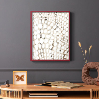 Motif rétro I, reproduction encadrée - bois massif