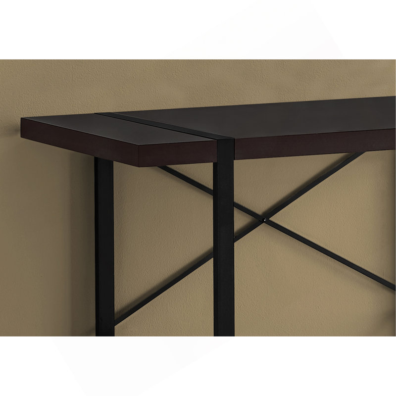 Computer Desk, Home Office, Laptop, Work, Laminate, Metal, Contemporary, 30" H x 49" W x 23.75" D, Espresso