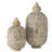2 PIece Chubby Oasis Candle Lantern Set