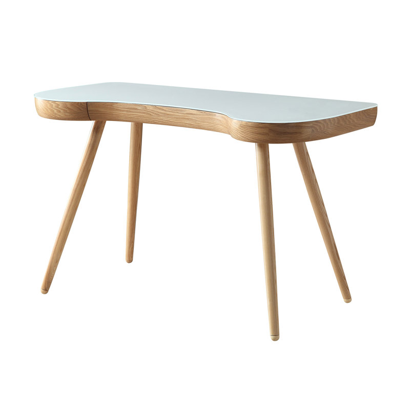 Wiltz Writing Desk, Oak, White