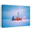 Cozy Winter Church, Peaceful Serene Tranquil Landscape Tree, reproduction d'art murale-141746785