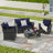 4 Pieces Outdoor Patio Furniture Sets-1837435240