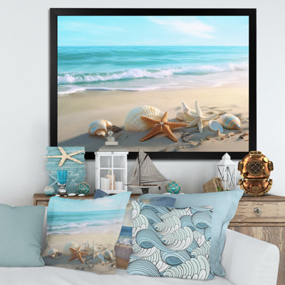 Coastal Seashore - Modern Beach Wall Art Decor