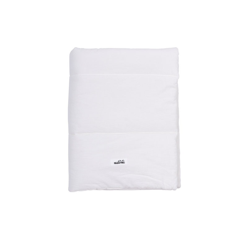 Friends 100% Cotton Cot Quilt, 120cm W x 5cm L, Ecru
