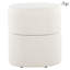 Pivotant de 18 po en tissu crème, aspect contemporain, revêtement élégant, mousse confortable, fonctionnel, multi-usage, intérieur seulement, capacité de 250 lb, aucun assemblage requis, style, rembourrage en mousse confortable, but,