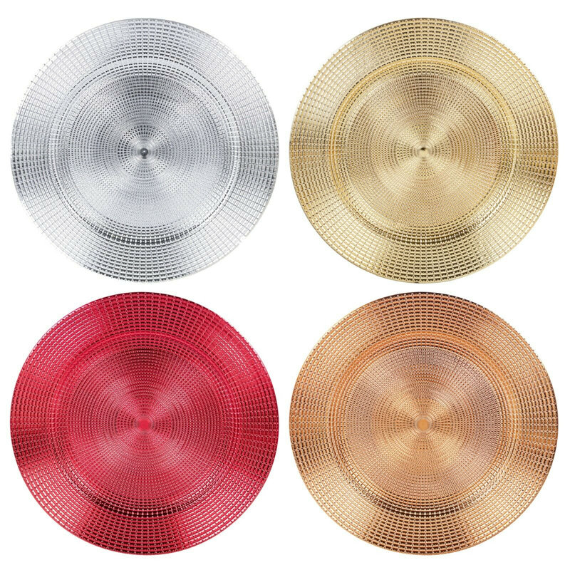 Clarissa Solid Colour Charger, Red