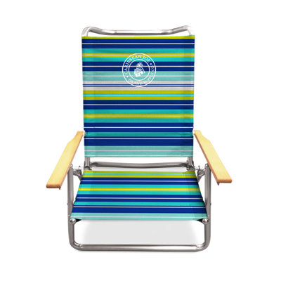 5-POSITION LAY FLAT BEACH CHAIR