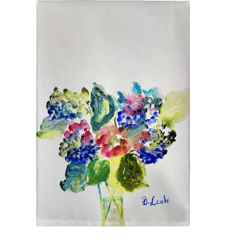 Serviette d'invité Vase d'Hortensias