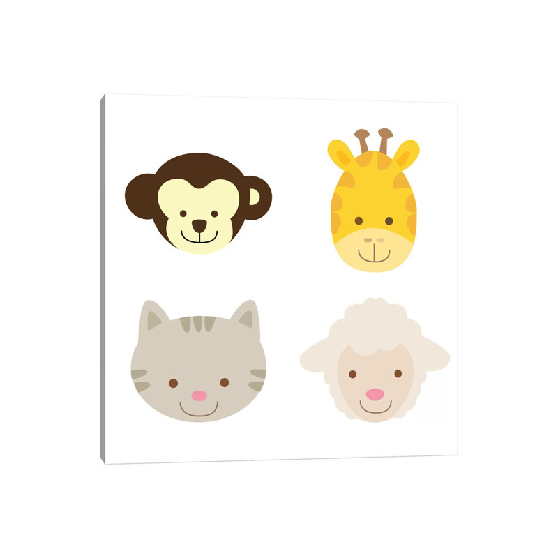 Animal Farm III by 5by5collective - Wrapped Canvas Print, 45.72 cm H x 45.72 cm W