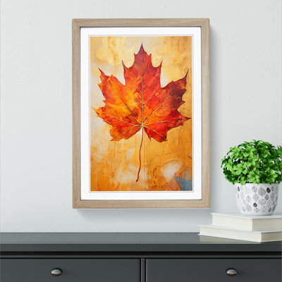 Leaf Gestural No.3 - Framed Print