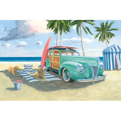Beach Ride III by James Wiens - Wrapped Canvas Painting