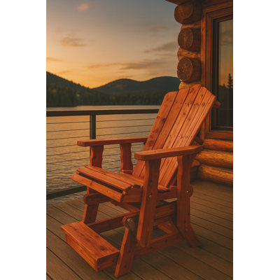 Cedar Grove Adirondack Balcony Height Glider