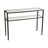 42'' Glass Top Console Table