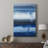 Deep Blue Shore I -Custom Wrapped Gallery Cavas