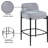 Bourton Upholstered Counter Stool with Metal Frame-537908992