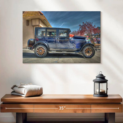 Jeep bleu rétro