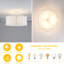 Plafonnier semi-encastré à 3 lumières 12,6 po Boho Rattan-369028692-369028693-447676736