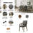 Nedyo 6 - Person Pedestal Dining Set
