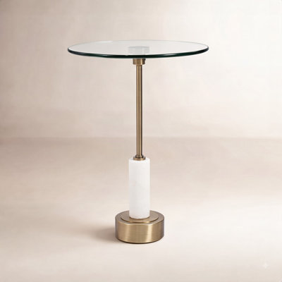 Leone Glass End Table
