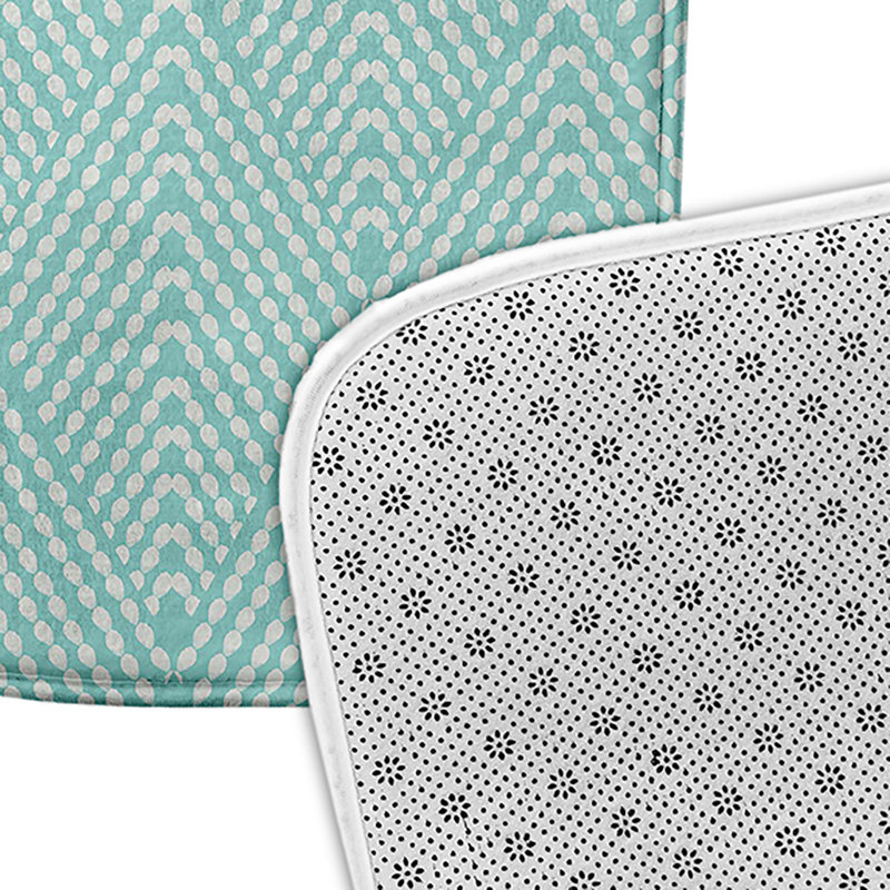 Tapis de bain GGG, L 17 po x L 24 po, Bleu