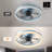 Dusen 19.7 in. Orange Ceiling Fan with LED Lights,modern ceiling fans-100170050