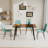 5 - Piece Rectangle Glass Dining Set-1409891156-1409891159