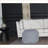 Pouf Ottoman - Modern Cable Knit for Living Room/Bedroom, 21x21x18 | Light Gray | 100% Cotton