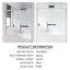60 po Double porte de baignoire coulissante encadrée au fini nickel brossé avec verre transparent-99320251