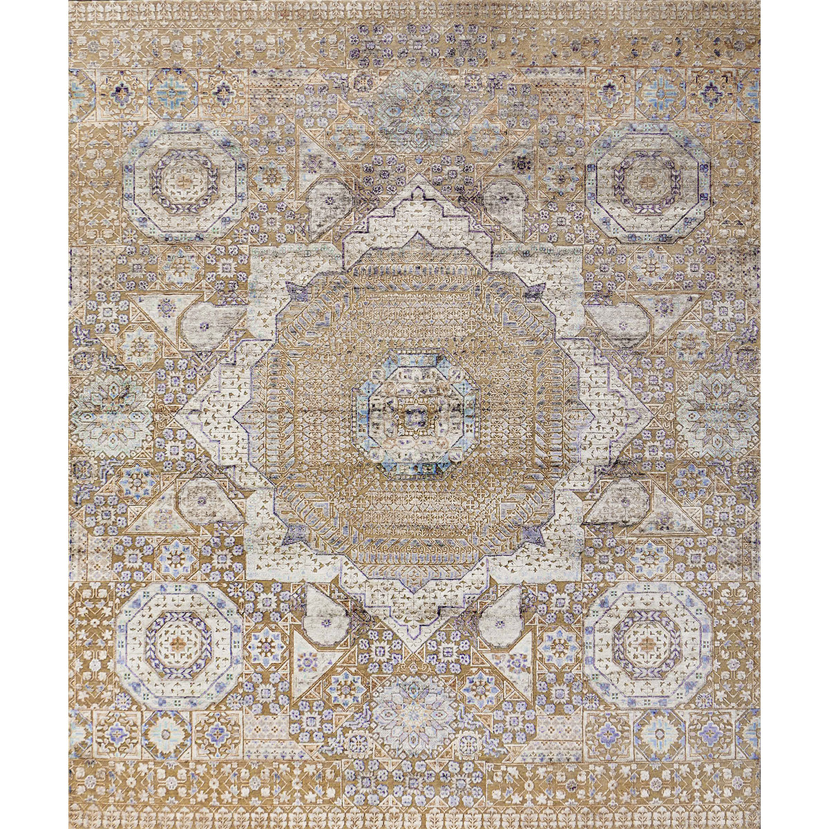 Bokara Rug Co., Inc. Hand-Knotted High-Quality Camel and Multi-Colored ...