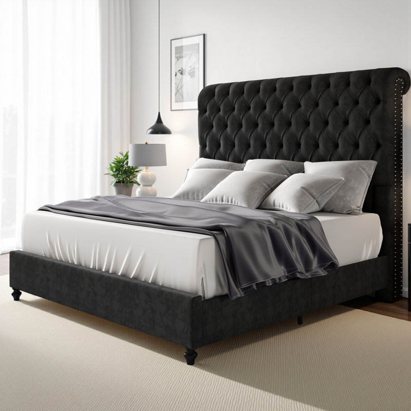 Jampier Upholstered Sleigh Bed