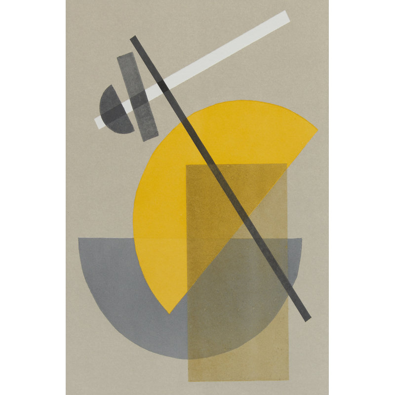 Homage to Bauhaus IV by Rob Delamater - Graphic Art Print, 76 cm H x 51 cm W, Wrapped Canvas