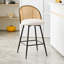 369° Swivel Upholstered Rattan Counter Height Bar Stool-1247460249-1250701479-1217763741