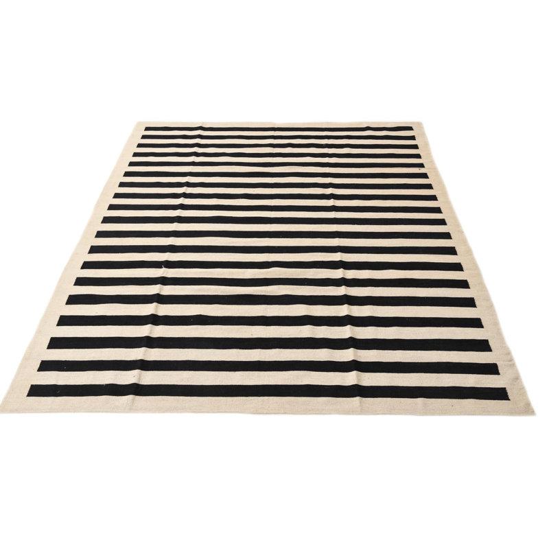 Tapis noir et blanc Jessen