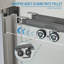 Porte de douche coulissante double semi-sans cadre l 44 à 48 po x H 76 po avec verre trempé transparent de 5/16 po (8 mm)-123231457