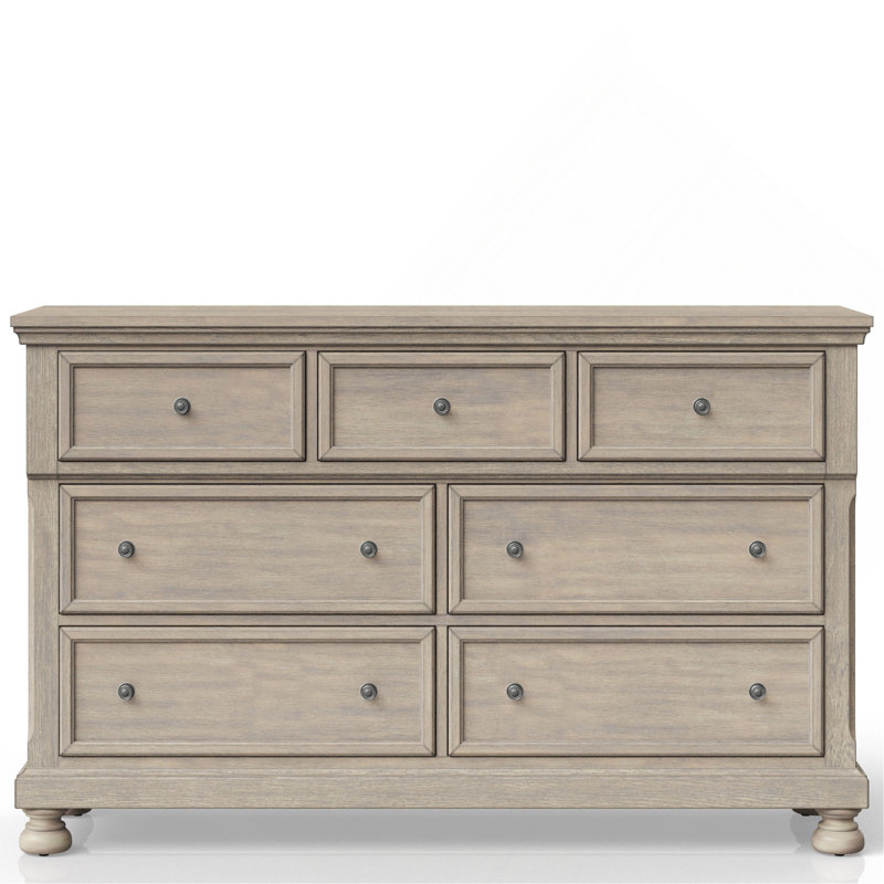 Commode à sept tiroirs, Gris antique