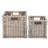 Split Wicker 2 Piece Storage Basket Set