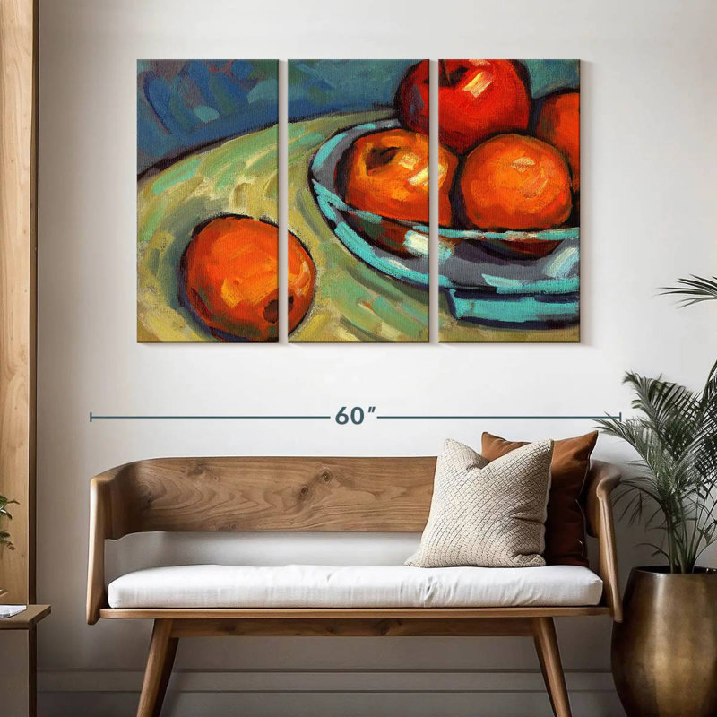 Yarlin bol de fruits nature morte I, H 32 po x l 50 po